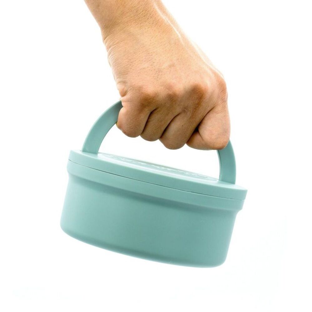 KindTail -  20 fl oz Portable 2pc Dog Bowl Set - S -  Spruce - Picture 3 of 7